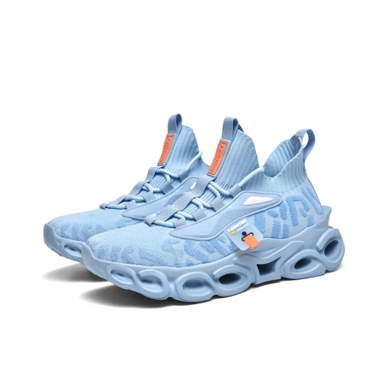 QIUTEXIONG Cushioning And Breathable Mid Top Marathon Training Physical Fitness Test Physical Exam Running Shoes Men's-1