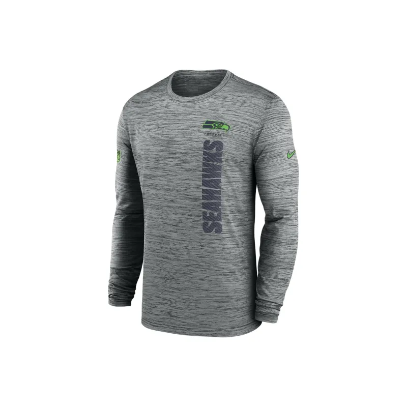 Nike Seattle Seahawks Sideline Velocity Men's Nike Dri FIT Nfl Long Sleeve T Shirt-0