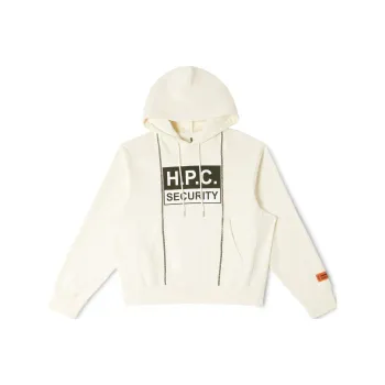 HERON PRESTON H.P.C Security Tape Cotton Hoodie