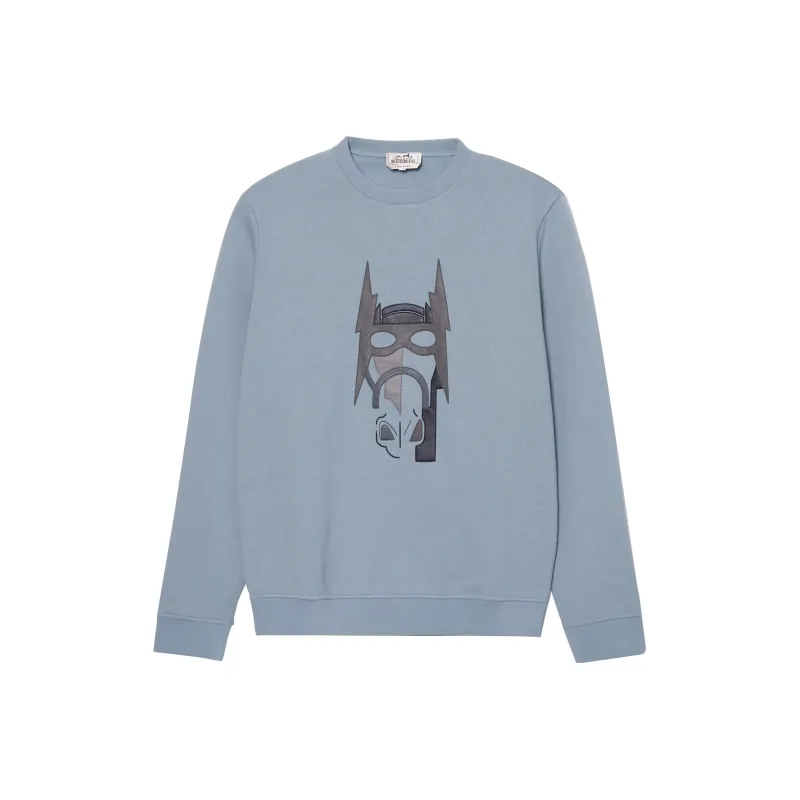 HERMES FW22 Sweatshirt Men's Haze Blue-0