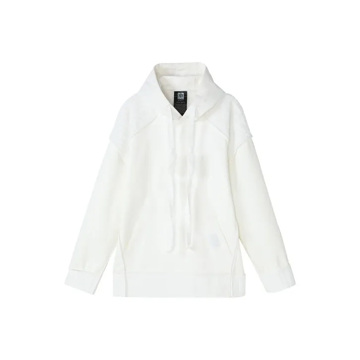 NORVINCY Deconstructed Style Applique Patchwork Casual Sweatshirt Unisex-2
