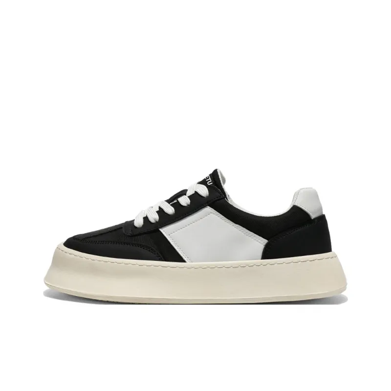 Meiretu Abrasion Resistant Breathable Height Increasing Low Top Skateboard Shoes Men's-0