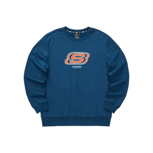 Skechers Colorful Sweatshirts Unisex Poseidon Blue