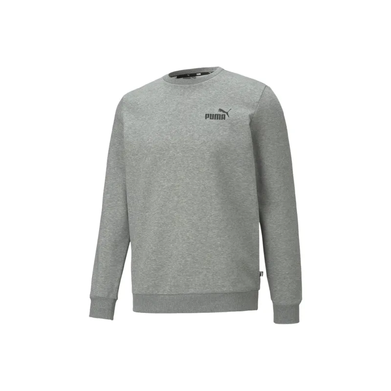 PUMA Essentials Small Logo Crew Neck Men's Sweatshirt Sweatshirt Men's Gray-0