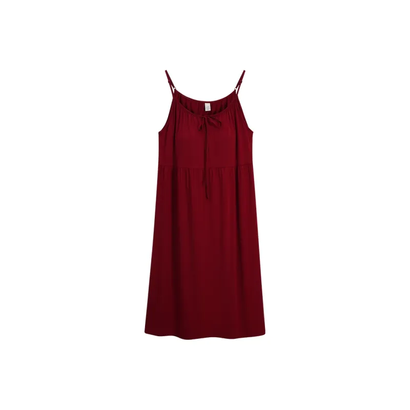 Sha Qian Nightgown Women's Maroon-0