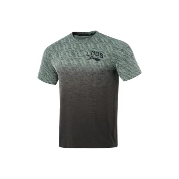 LiNing Professional Basketball Series T Shirt Men's Dynamic Green/Obsidian Gray
