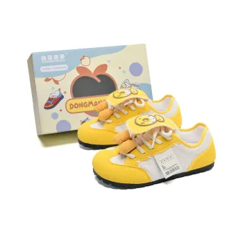Anime Story Low Top Casual Shoes Women's Cream Yellow
