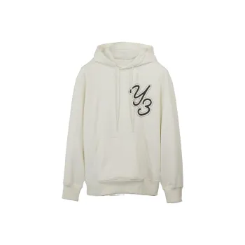 Y 3 Logo Patch Drawstring Hoodie
