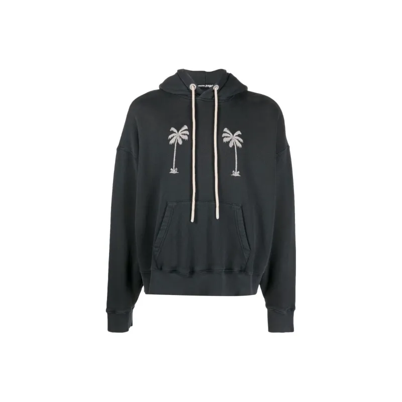 PALM ANGELS Graphic print Cotton Hoodie-0