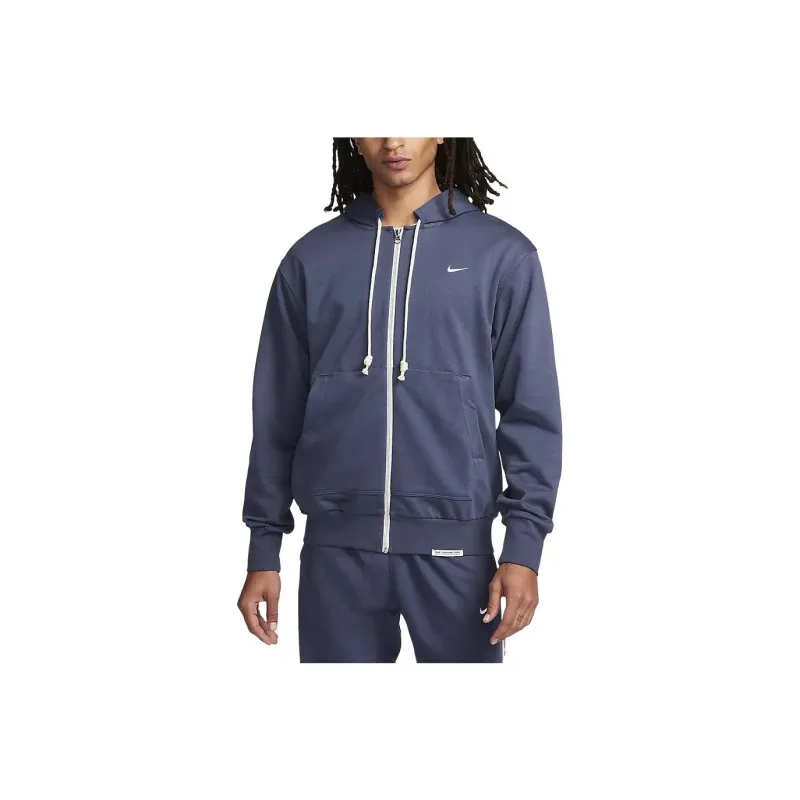 Nike Dri-FIT Full-Zip Basketball Hoodie Sweatshirt Men's Thunder Blue-0