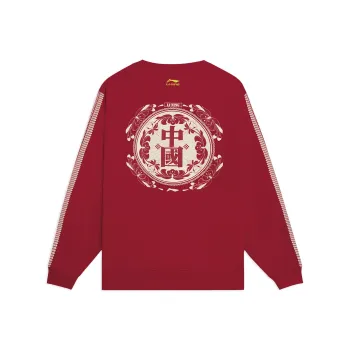LiNing Sweatshirt Unisex Bull Red