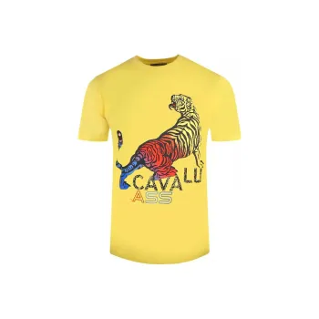Cavalli Class T Shirt Men's Yellow