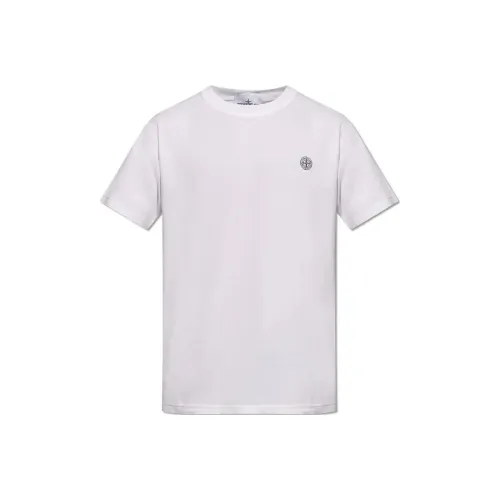 STONE ISLAND Logo Patch Crewneck T Shirt