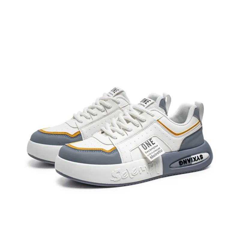 Meiretu Abrasion Resistant Breathable Height Increasing Low Top Casual Shoes Men's-6