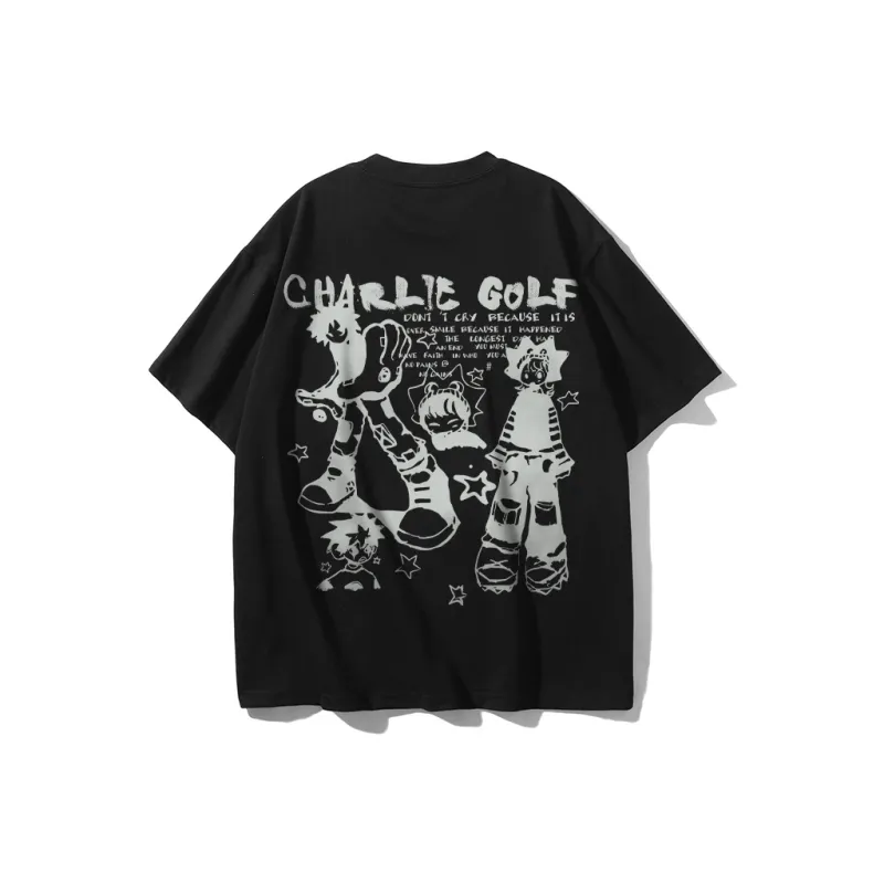 CHARLIE GOLF T Shirt Unisex Black-0