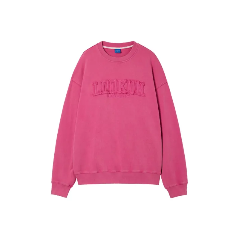 LOOKUN Sweatshirts Unisex Pink-0