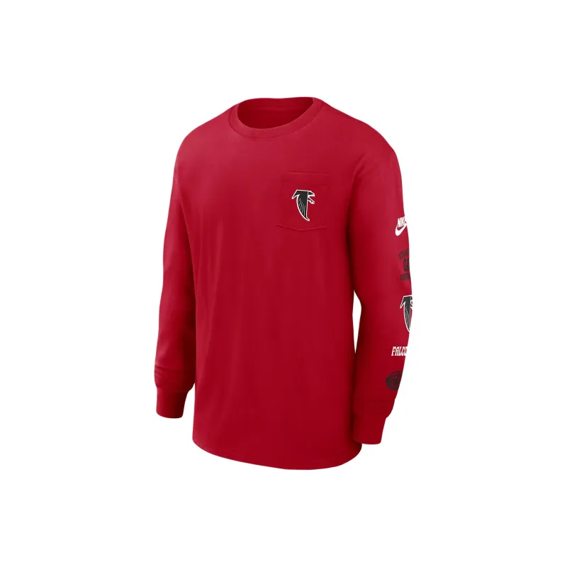 Nike Atlanta Falcons Rewind Max90 Pocket Men's Nike Nfl Long-Sleeve T-Shirt-0