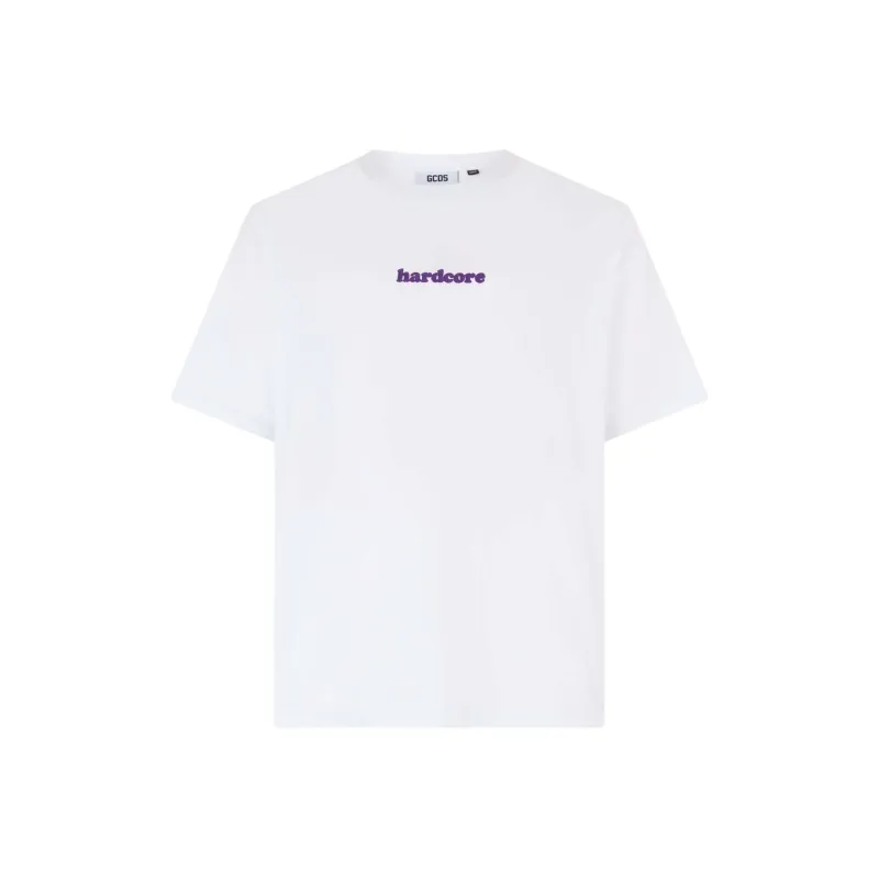 GCDS Logo embroidered T shirt-0