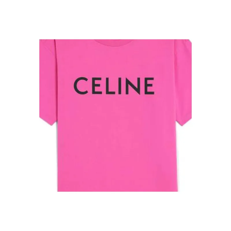 CELINE T-Shirts Men Pink-2