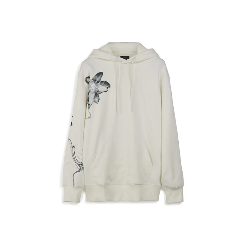 Y 3 Floral print Jersey Hoodie-0
