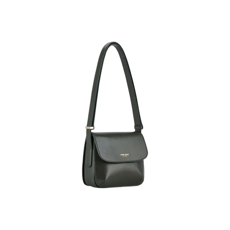 AMANI La Prima Cow Leather Portable Crossbody Bag Shoulder Bag Large Size Women's Green-1
