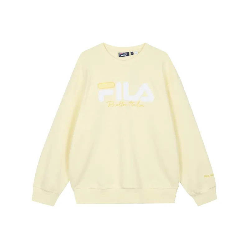 FILA Sweatshirts Unisex Wheat Straw Yellow-0