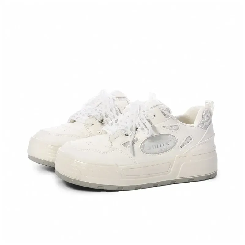 Circle Small Coverage Abrasion Resistant Lightweight Low Top Skateboard Shoes Women's-2