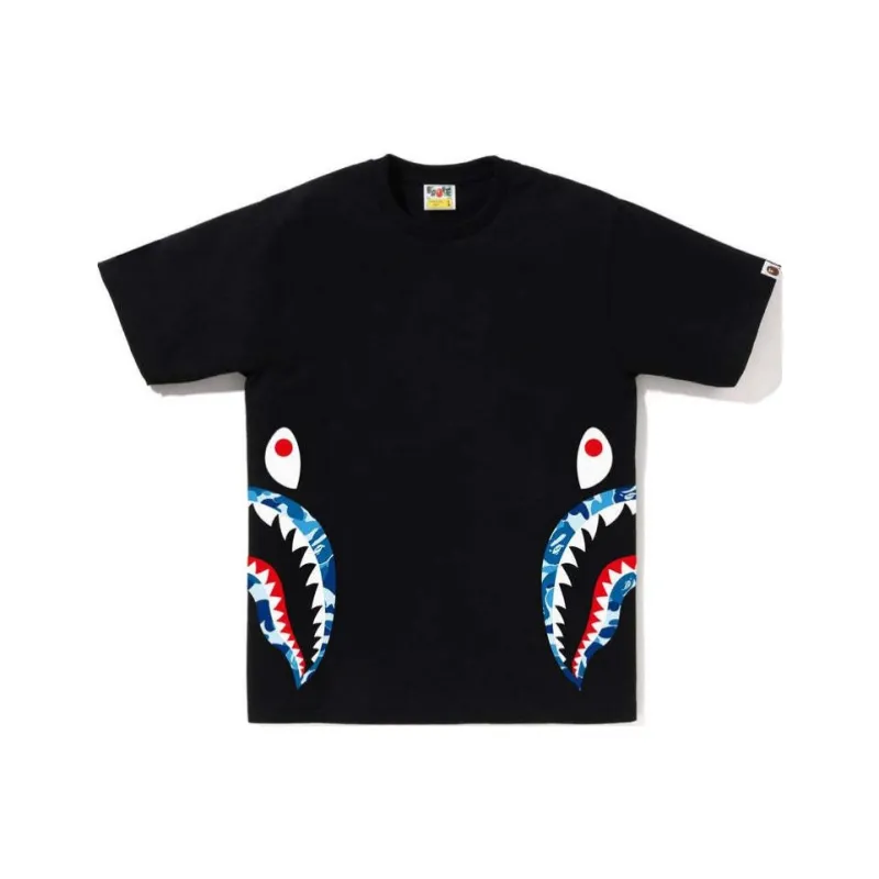 A BATHING APE Abc Camo Side Shark Tee-0