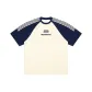 Apricot & Navy Blue
