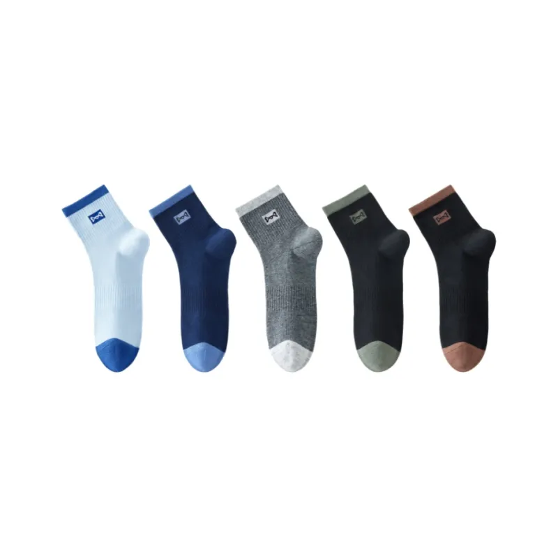 MIIOW Trend Party Series Mid Calf Socks Unisex 5 Pack-3
