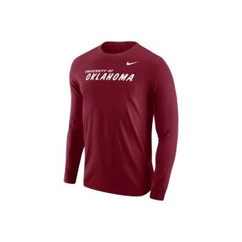 Jordan Oklahoma Men's Nike College Long Sleeve T Shirt