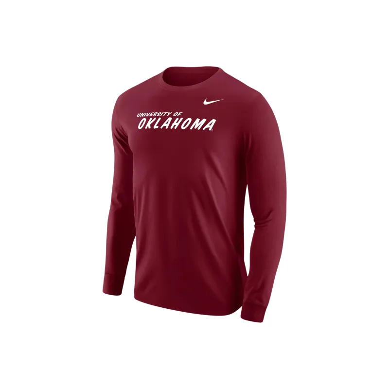 Jordan Oklahoma Men's Nike College Long Sleeve T Shirt-0
