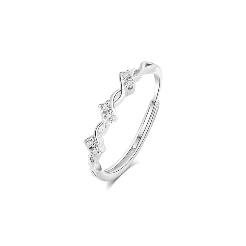 BLANK IN BLANK Sterling Silver Rings Unisex-10