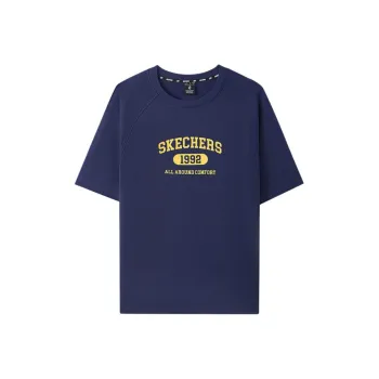 Skechers T Shirt Unisex Marine Blue 00DU