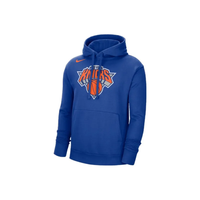 Nike Nba New York Knicks Fleece Loose Fit Pullover Hoodie-0