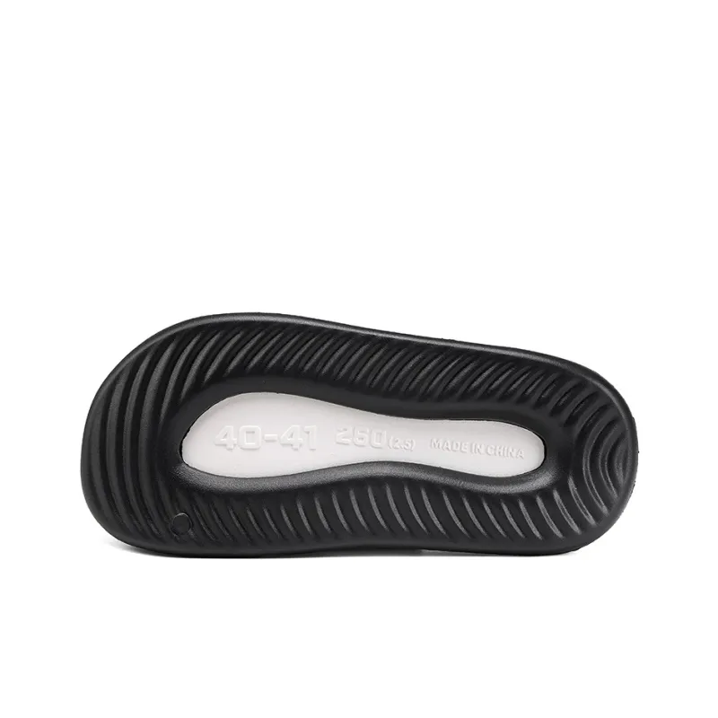 JEANSWEST New National Innovation Unique Black White Color Scheme Beach Sandals Men's-6
