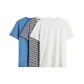 3 Pack (Light Blue+Marine Blue+White)