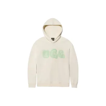 UGG All Gender Bubble Logo Hoodie Sweatshirt Unisex Cream