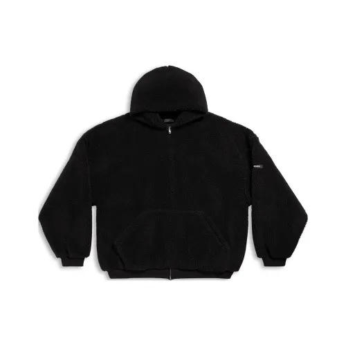 Balenciaga Outerwear Zip Up Hoodie Oversized In