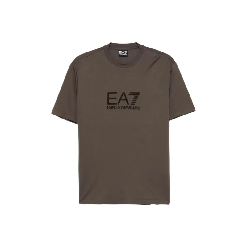EMPORIO ARMANI Flocked logo T shirt-0