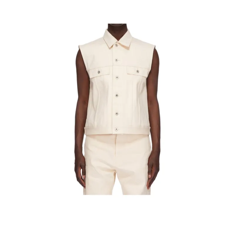 Rick Owens DRKSHDW Sleeveless Trucker Jacket-0