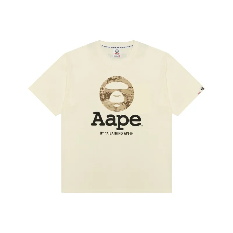 Aape Moonface Logo Short Sleeves Tee-2