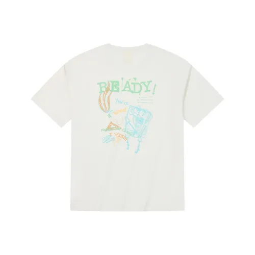 361° x HAIMIANBAOBAO LIANMINGKUAN T Shirt Unisex Cream White