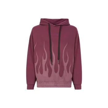 Vision Of Super Flame print Cotton Hoodie