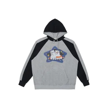 PROS BY CH FW22 Hooded Loose Fit Sweatshirt Unisex Gray