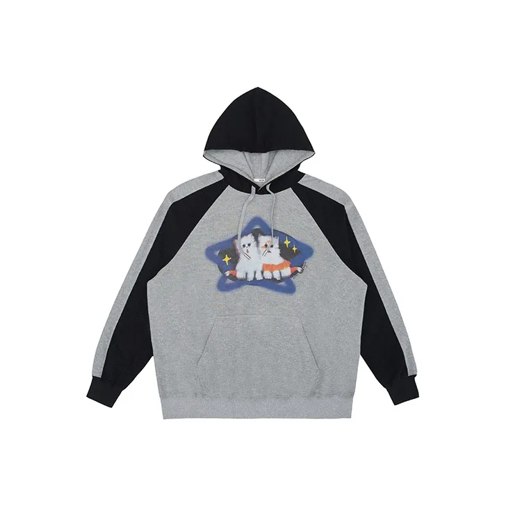 PROS BY CH FW22 Hooded Loose Fit Sweatshirt Unisex Gray-0