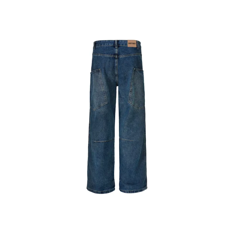 Ghost Mask Jeans Unisex Blue-1
