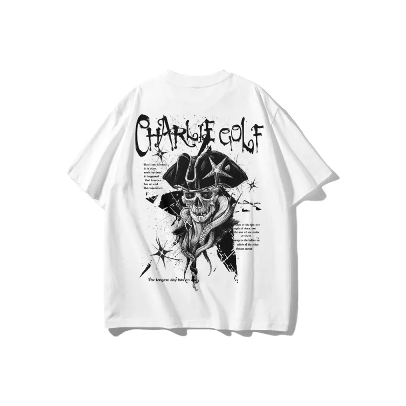 CHARLIE GOLF T Shirt Unisex White-0
