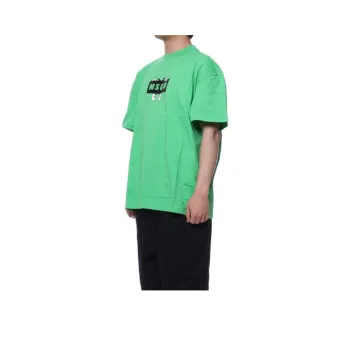 MSGM T Shirts Men Grass Green