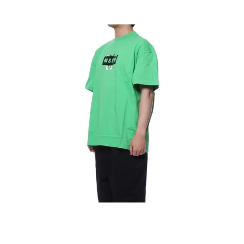 MSGM T Shirts Men Grass Green